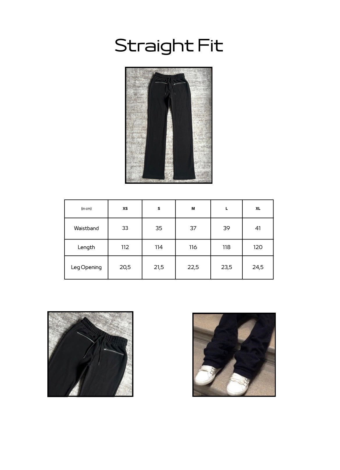 Stacked Straight Cut Jogger